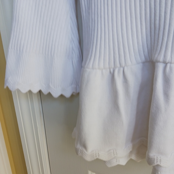 Jenne Pierre white sweater size M - Picture 2 of 4
